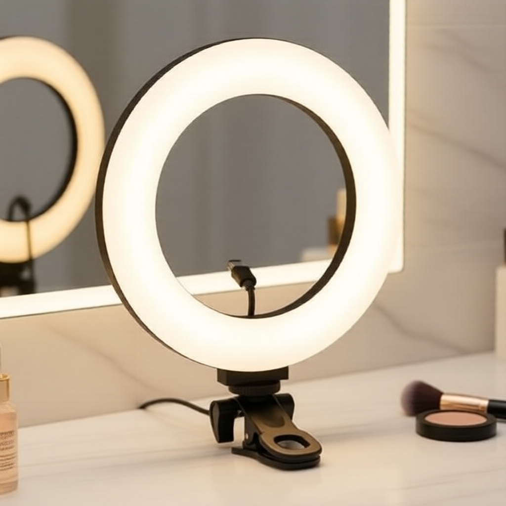 Para PULUZ Luz de Selfie Circular de 6,2 Polegadas 16cm, 3 Modos, USB Regulável, Temperatura de Cor Dual, LED Curvado,