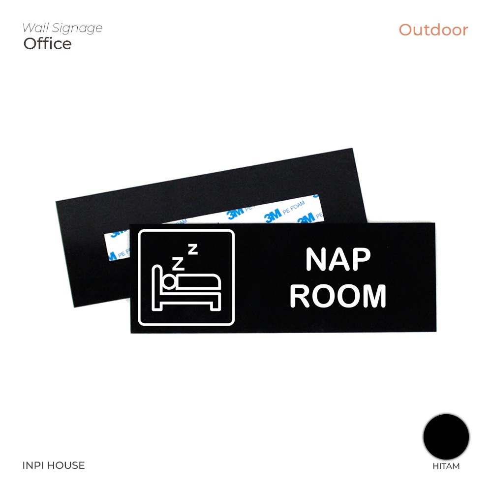 INPI HOUSE Signage Nap Room-Placa De Sinalização De Quarto-Acrílico