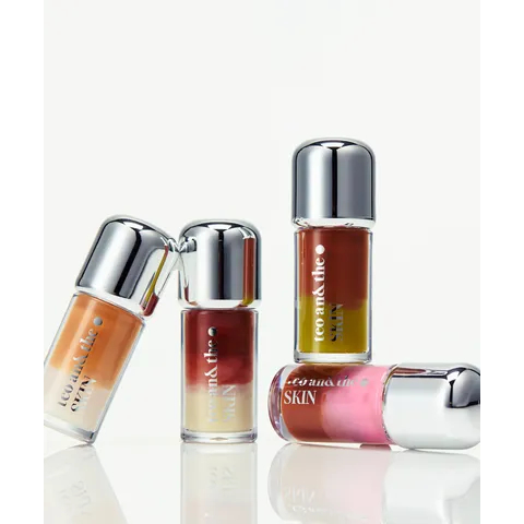 TEO AND THE K Cafe Mix Lip Serum Dual Oil Gloss PDRN Hidratante Plumping Care-Beauty