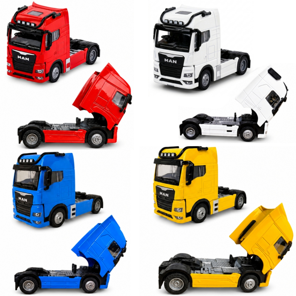 Miniatura Carreta Man TGX Truck De Metal Rodas Fricção