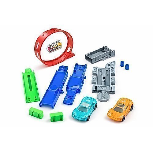 Carrinho Lançador Ejection Truck Com Pista 360 Graus Brinquedo Infantil De Montar