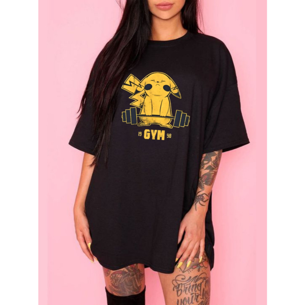 Camiseta Academia Crosfit P ao GG Coloridas Anime Exclusiva Camisa Fitness Algodão Feminina Masculina Unissex T-Shirts