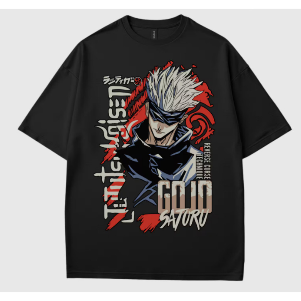 Camiseta Unissex Oversized Plus Size Feminina Masculina Moderna De  Puro Com Estampa Colorida De Gojo Satoru Do Anime