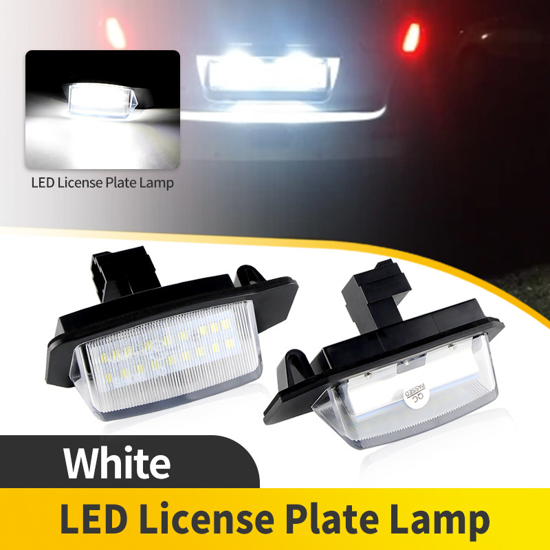 2PCS LED Tail License Number Plate Lights For Mitsubishi Eclipse Cross Xpander 2017-2021 Lancer (CX,CY) Galant 2007-2017