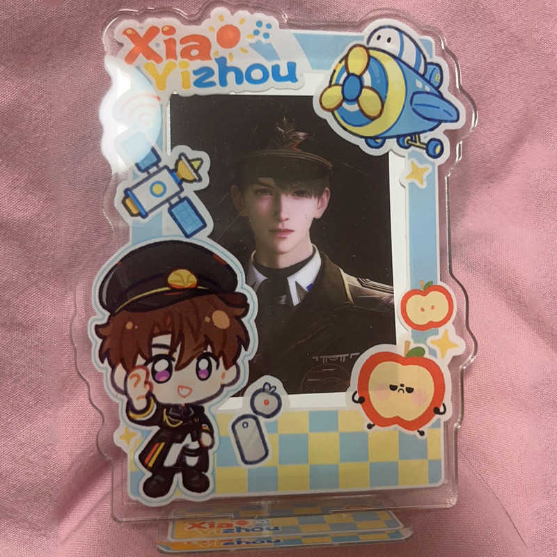 2025 Jogo Love and Deepspace Acrílico Photocard Holder Caleb Xia YiZhou Idols Photo Frame Suporte De Exibição De Cartão