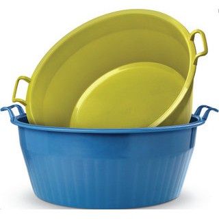 BACIA EXTRA GIGANTE CANELADA COM ALÇAS – 80 LITROS