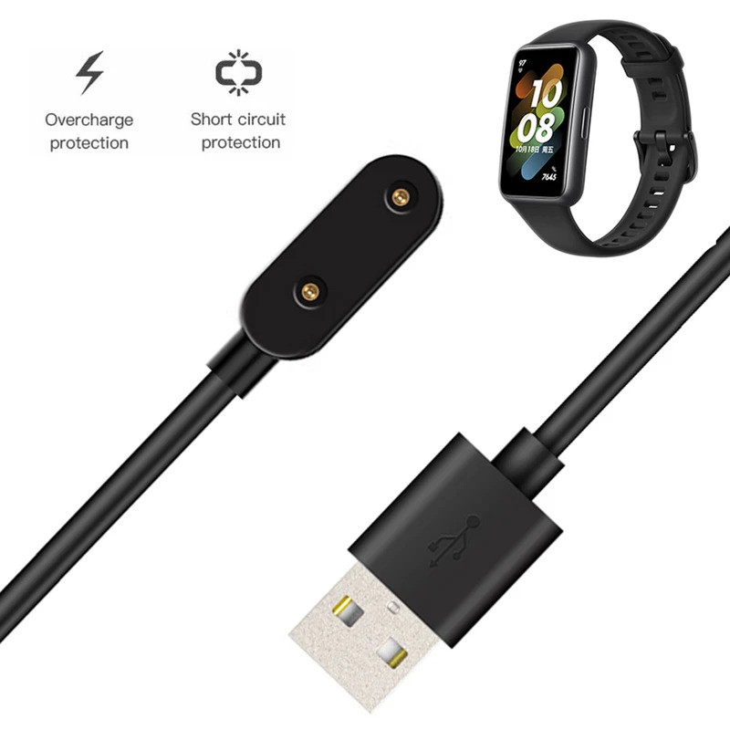 Cabo de Carregamento de 1 Metro para Band 7/Honor Band 6/6 Pro/Watch Fit/Fit Mini Smart Watch, Cabo USB Po