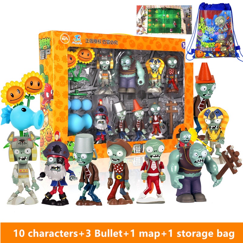 Plants vs . Zombies 2 Brinquedos , Bonecas Dos Desenhos Animados Das Crianças , Um Conjunto Completo De desktop Interativos E Presentes