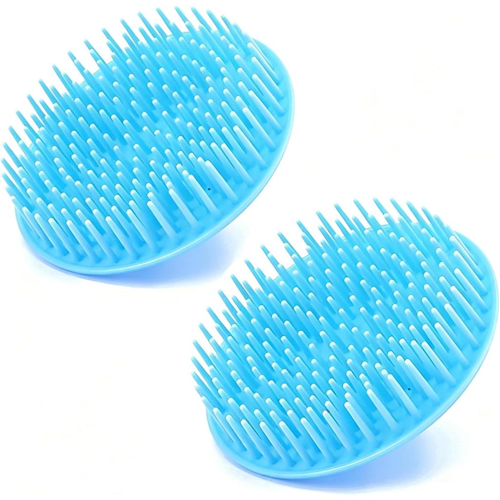 2 Pack Hair Scalp Massager Shampoo Brush Shower Head Scrubber Cleanser Massage Comb for Hair Growth Ease Dandruff Remova