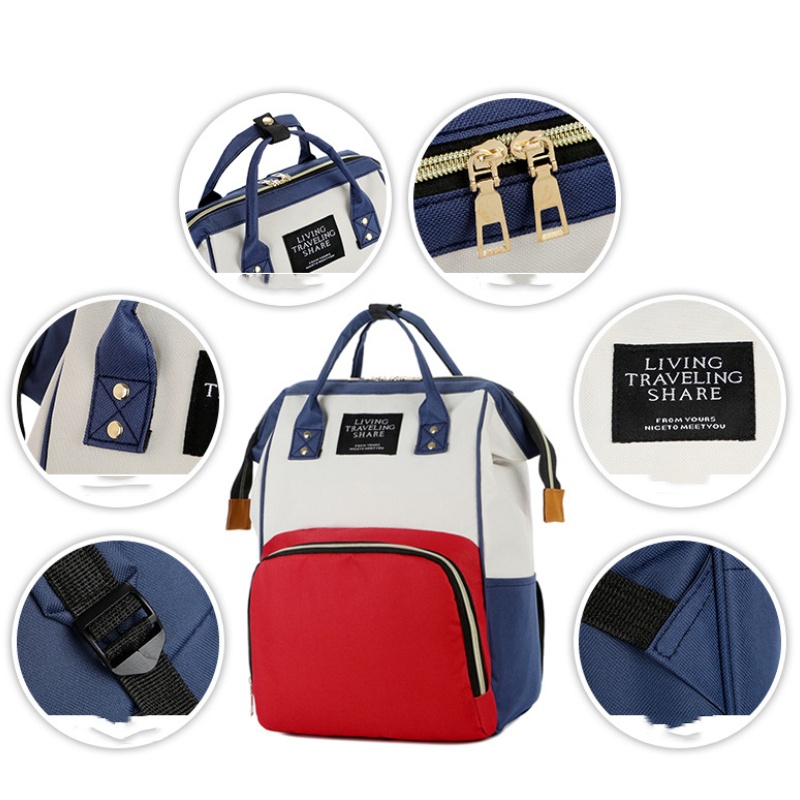 Bolsa Mochila Maternidade Multifunção Bebê Mamãe Preparada Pronta Entrega 45x32cm Grande Capacidade Novo