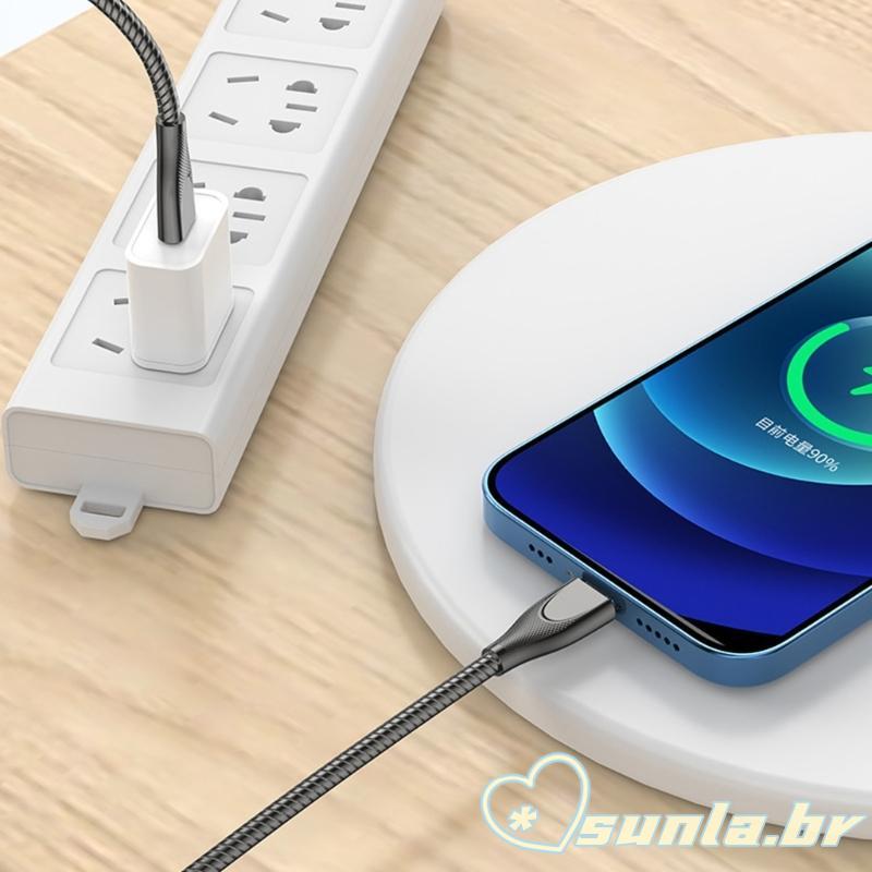 SUNL Metal Trançado 65W USB Para Tipo C Carregamento Rápido Entrega Energia