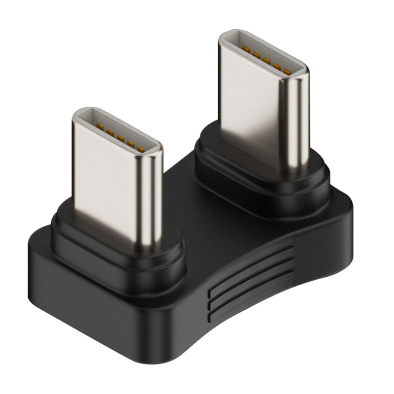 Melhor Adaptador Em Forma De U Tipo C Macho Para 480Mbps Tansfer Velocidade PD 65W Conversor De Carregamento Conector De