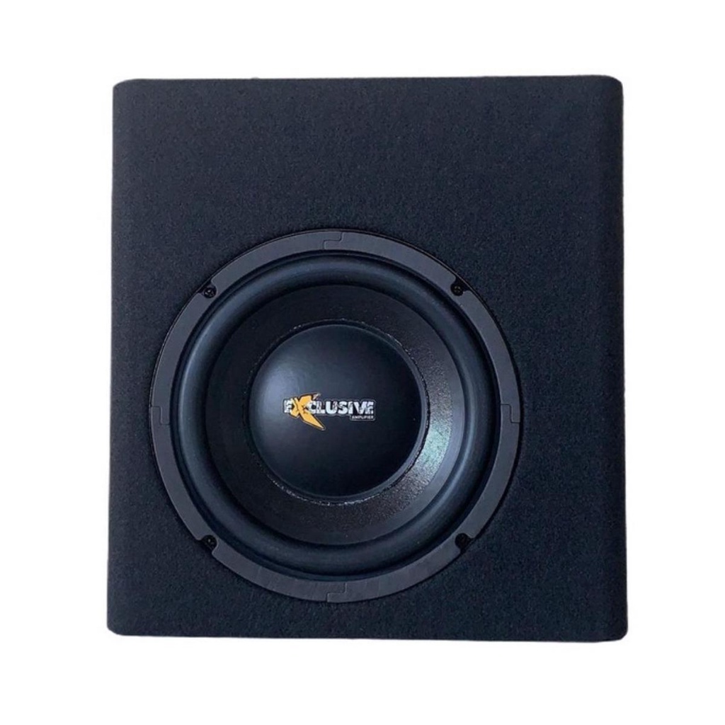 Caixa De Som Amplificada Subwoofer 8 Pol Mini Slim 200w
