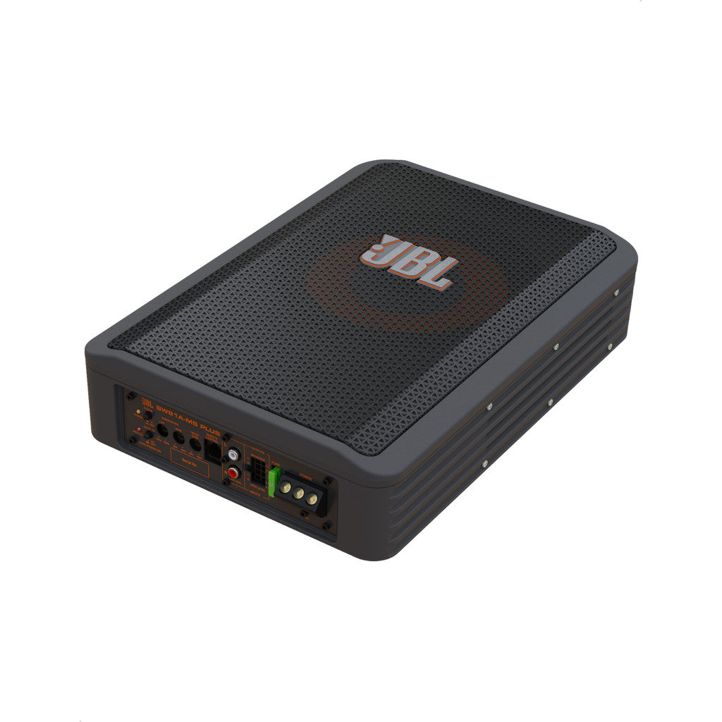 JBL Caixa Amplificada SW81A-MS Plus Subwoofer Mini Slim 8 Polegadas 200W Sistema 2.1 Estereo 2x100W