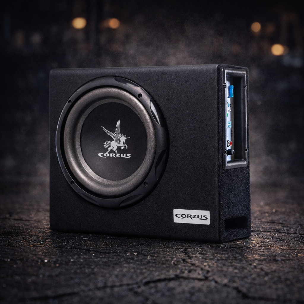 CAIXA SLIM AMPLIFICADA CXMS200 MINI SLIM SUB 8