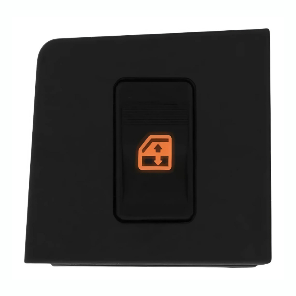 Botão Interruptor Vidro Elétrico Fiat Uno Led Cor Ambar