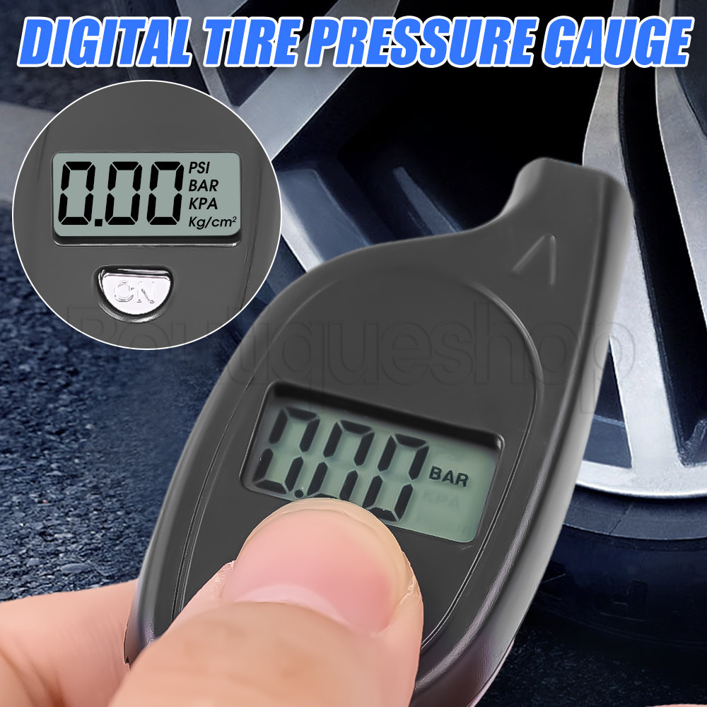 Medidor De Pressão De Pneus-Desligamento Automático , Alta Precisão , Repetição-Testador Ar Visor LCD Digital-Ferramentas De Monitoramento De Segurança-Mini Chaveiro-Para De Motocicleta