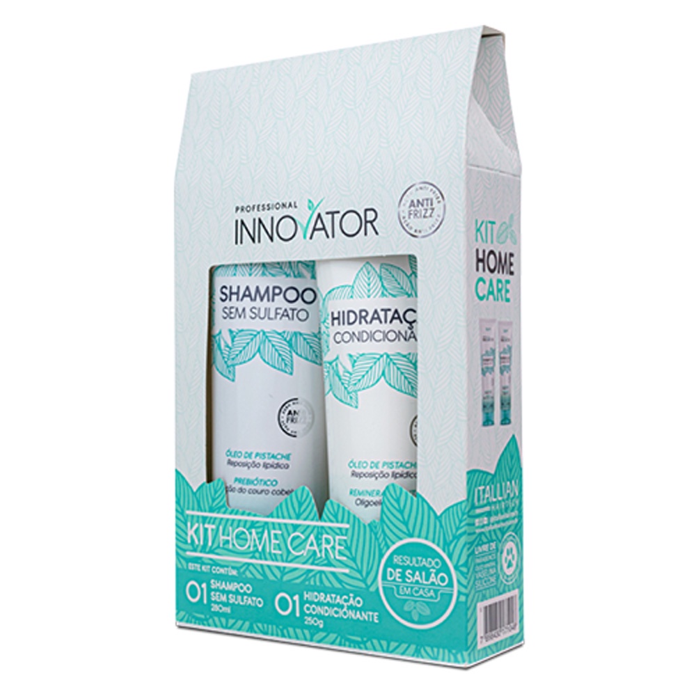 Kit Innovator Home Car 2pçs: Hidratação Condicionante 250ml  + Shampoo Sem Sulfato 280ml