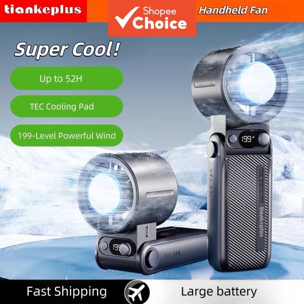 TIANKEPLUS TF30 Ultra Turbo Jet 10000 mAh, autonomia de 52 horas, mini ventilador com almofada de gelo para