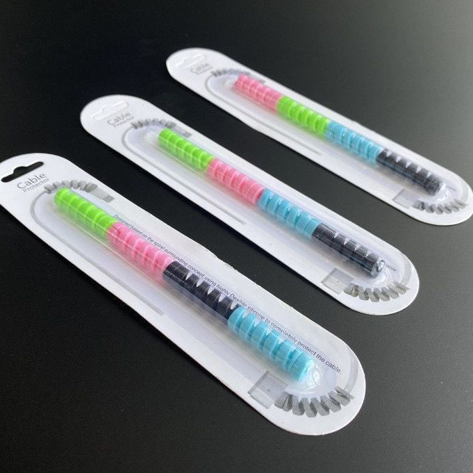 Protetor Cabo 4pcs Lightning Carregador Protetor Linha De Dados Compacta Portátil Anti Quebra-proteção