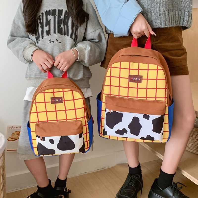 Toy Story Woody Student Schoolbag Bonito Desenho Animado Buzz Lightyear Mochila Grande Capacidade Pacote Infantil