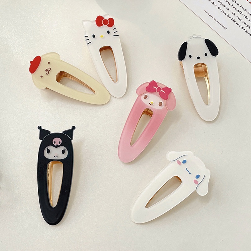2023 Moda Nova Kawaii Cute Girls Bangs Japonesas BB Clip Harajuku Cartoon Anime Party Brincar De Garotas Hairpin