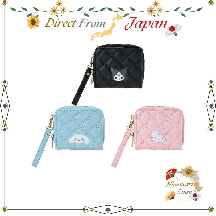 Carteira Bifold Acolchoada Sanrio Kuromi Hello Kitty Cinnamoroll Direto Do Japão