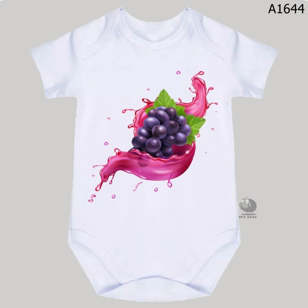 body roupa de bebe fruta uva a1644