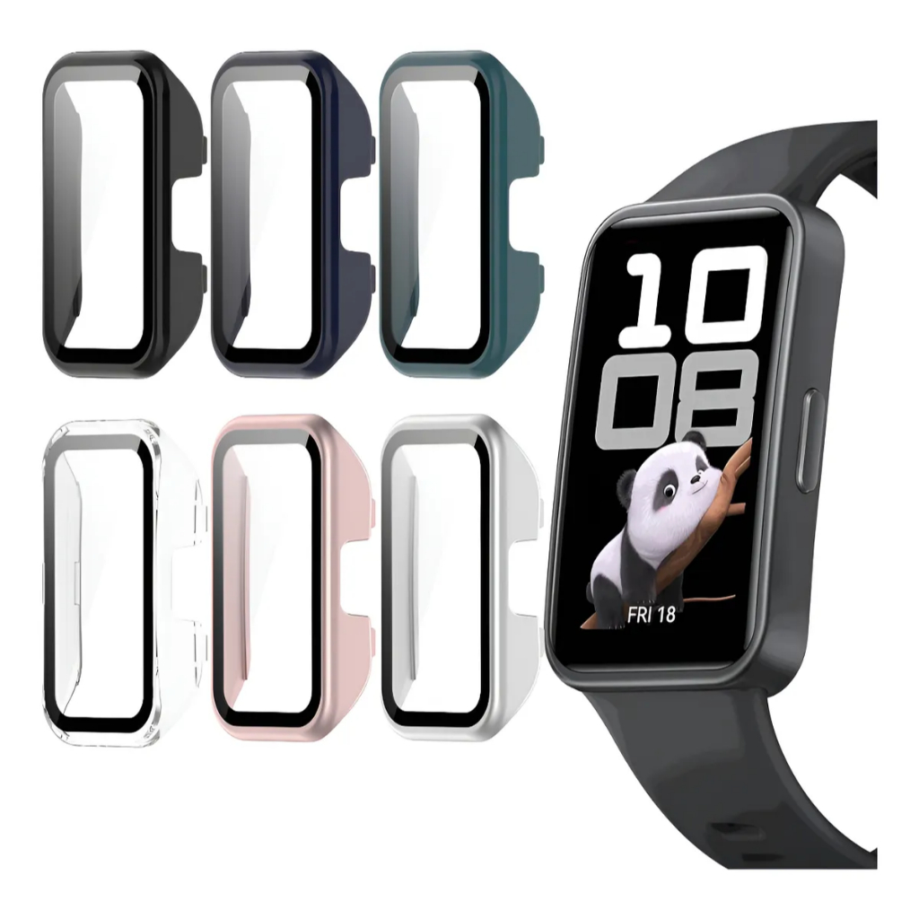 Capa Case De Vidro Protetora Para Huawei Band 8/9/10