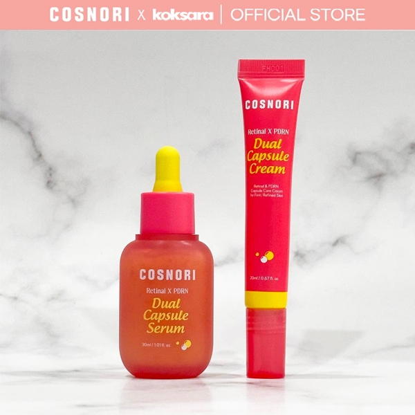 [OFFICIAL] COSNORI Retinal PDRN Dual Capsule Cream 20ml / Serum 30ml (2 Types)