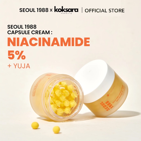 [OFFICIAL] SEOUL 1988 capsule cream : niacinamide 5% + yuja 50ml