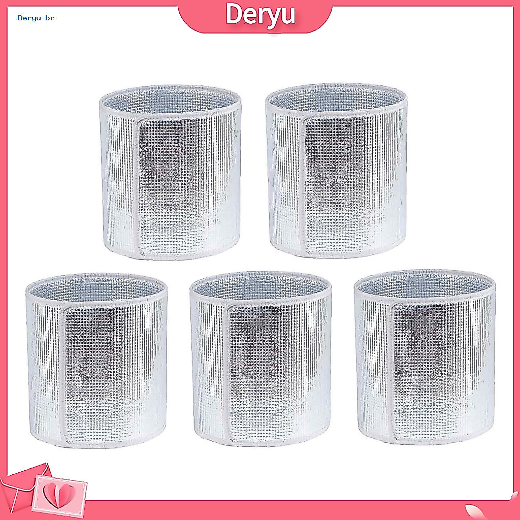 Winter Plant Pot Insulation Cover Double Layer Aluminum Foil Wrap 5pcs Thermal Covers for Flower Pots for Garden