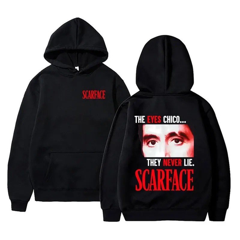 Classic Gangsters Movie Scarface Hoodie Tony Montana Al Pacino Graphic Sweatshirt Men Women Fashion Vintage Oversized Ho