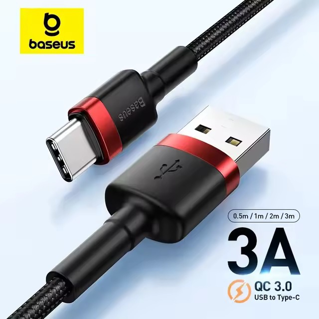 Cabo Baseus 1 Metro USB C Quick Charge 3.0 Fast Charging