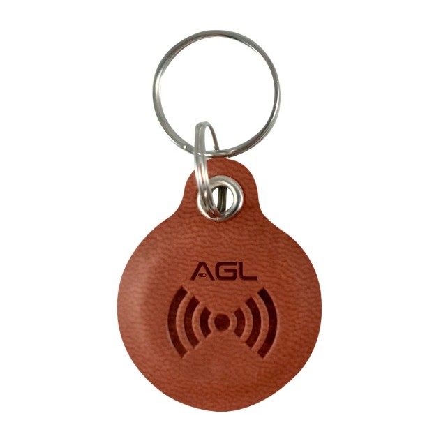 CHAVEIRO TAG MINI EM COURO 125Khz-UNIDADE