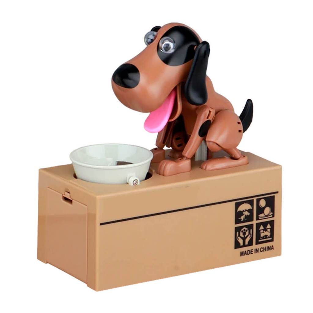 Cofrinho Infantil Eletrônico Cachorrinho Come Moedas Cofre Cachorro