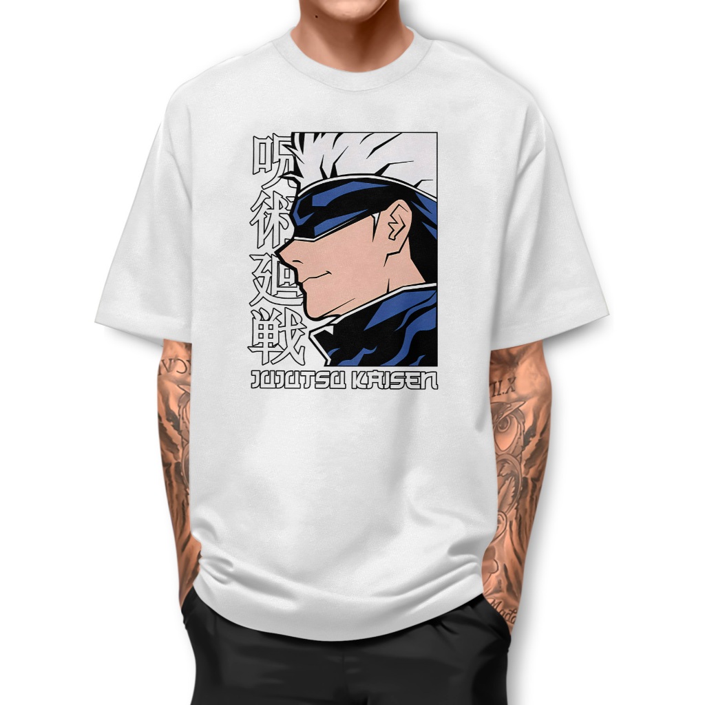 Camiseta GOJO SATOU KAISEN Camisa Unissex Alta Qualidade Estampada