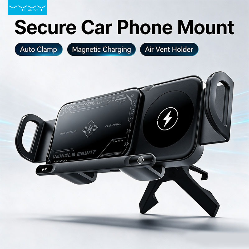 Vyvylabs Suporte De Telefone Móvel De Carregamento Sem Fio Para Telefones Com Tela Dobrável 15W Rápido Carregador De Car
