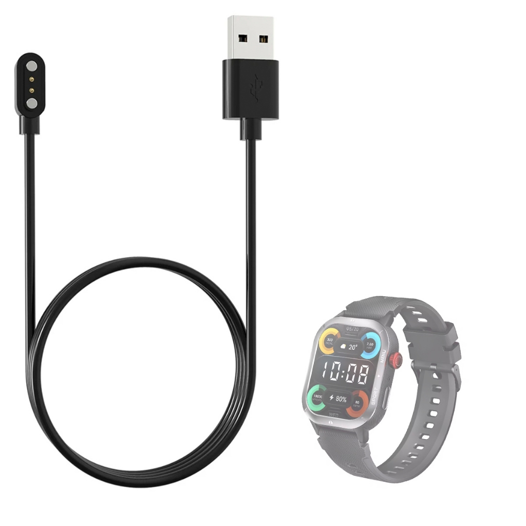 Carregador Usb Compatível Com Smartwatch Haylou Iron NEO magnetico