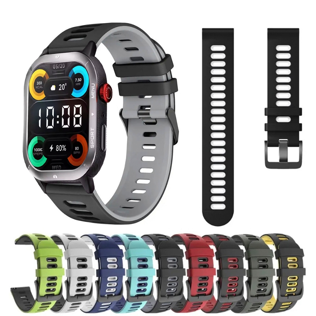 Pulseira 22mm de silicone SPORT para Smartwatch Haylou Iron NEO