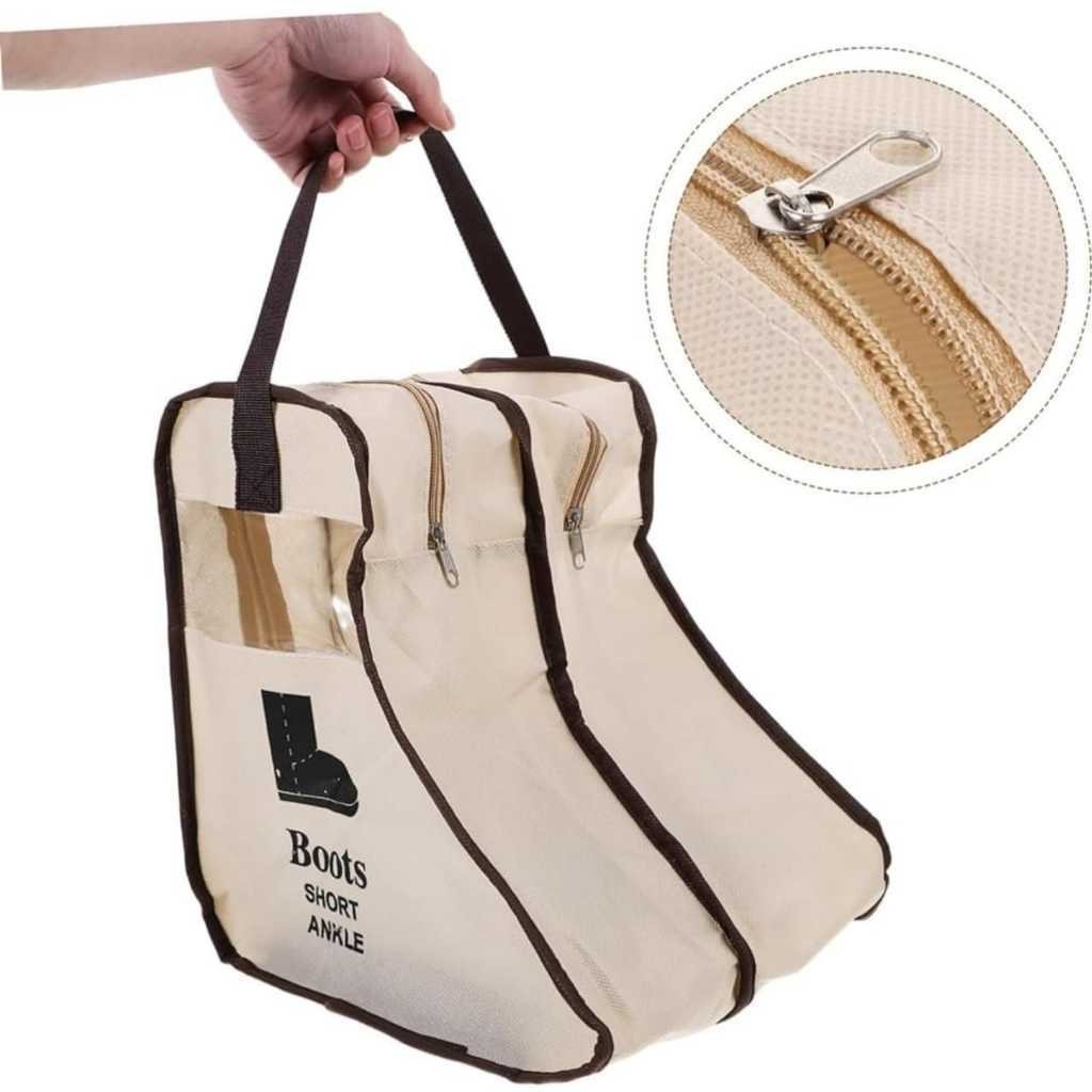 Bolsa De Armazenamento De Sapatos Portáteis Capa Organizadora De Sacos De Chuva Longa Botas De Viagem Mania