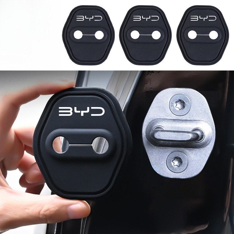 4 Pçs BYD Específico Silicone Tampa De Proteção Da Fechadura Da Porta Do Carro Para BYD Dolphin Mini Song Seagull Seal