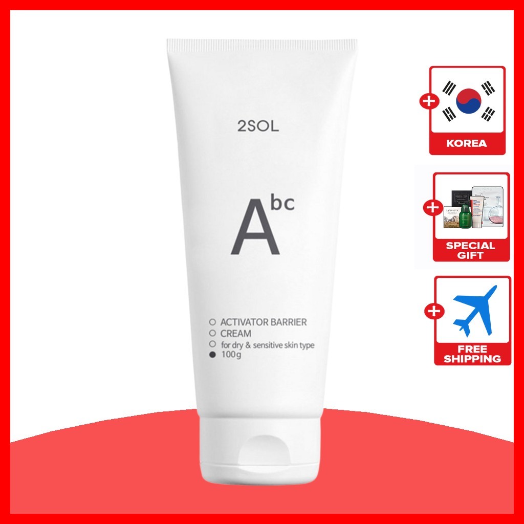 [2SOL] Creme Barreira Ativador , 100g , 1 Unidade/Coreano/Camada Protetora/100 % Autêntico