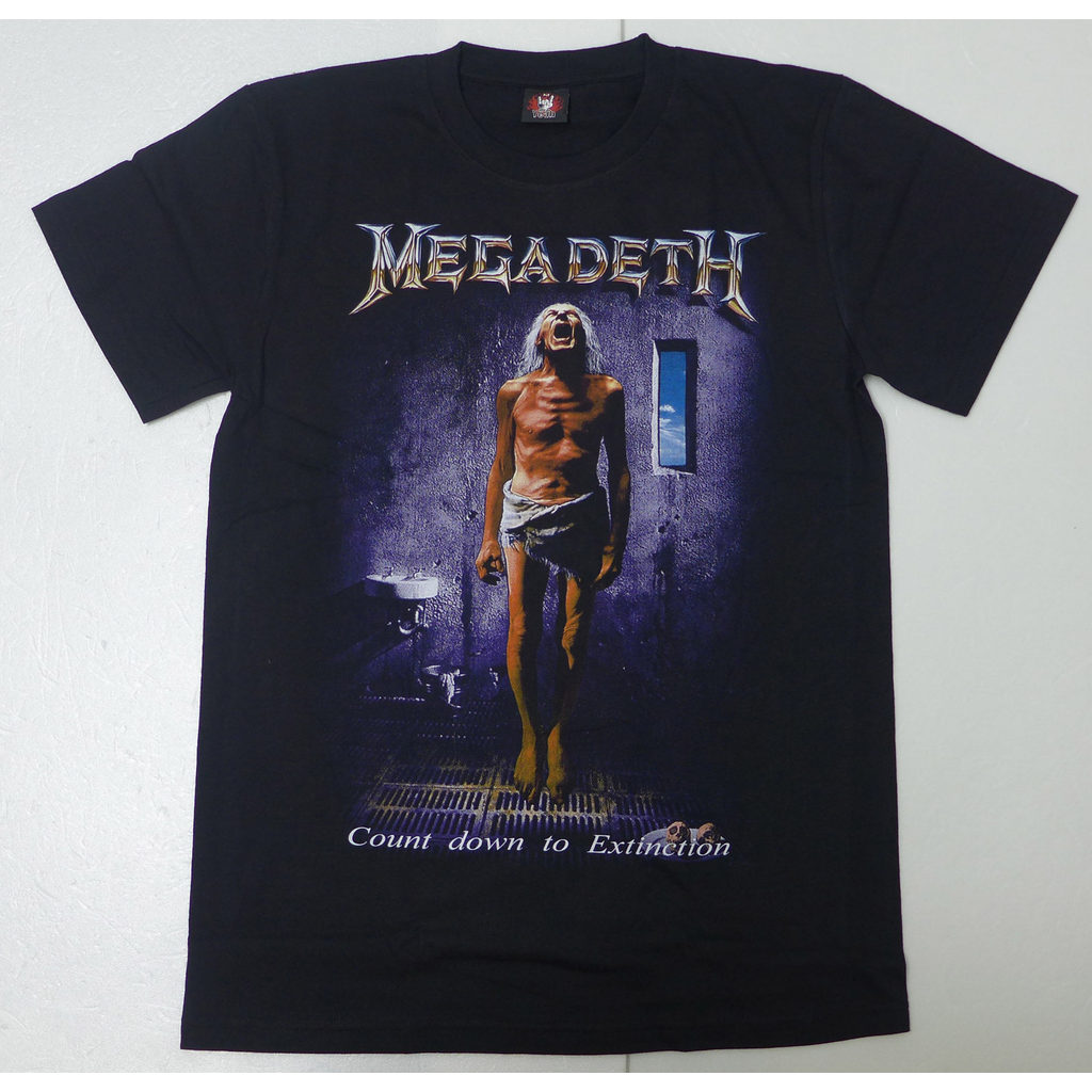 Music.Soul Camiseta Unissex Megadeth Countdown Thrash Metal Band Estampa Confortável Estilosa Retrô Casual