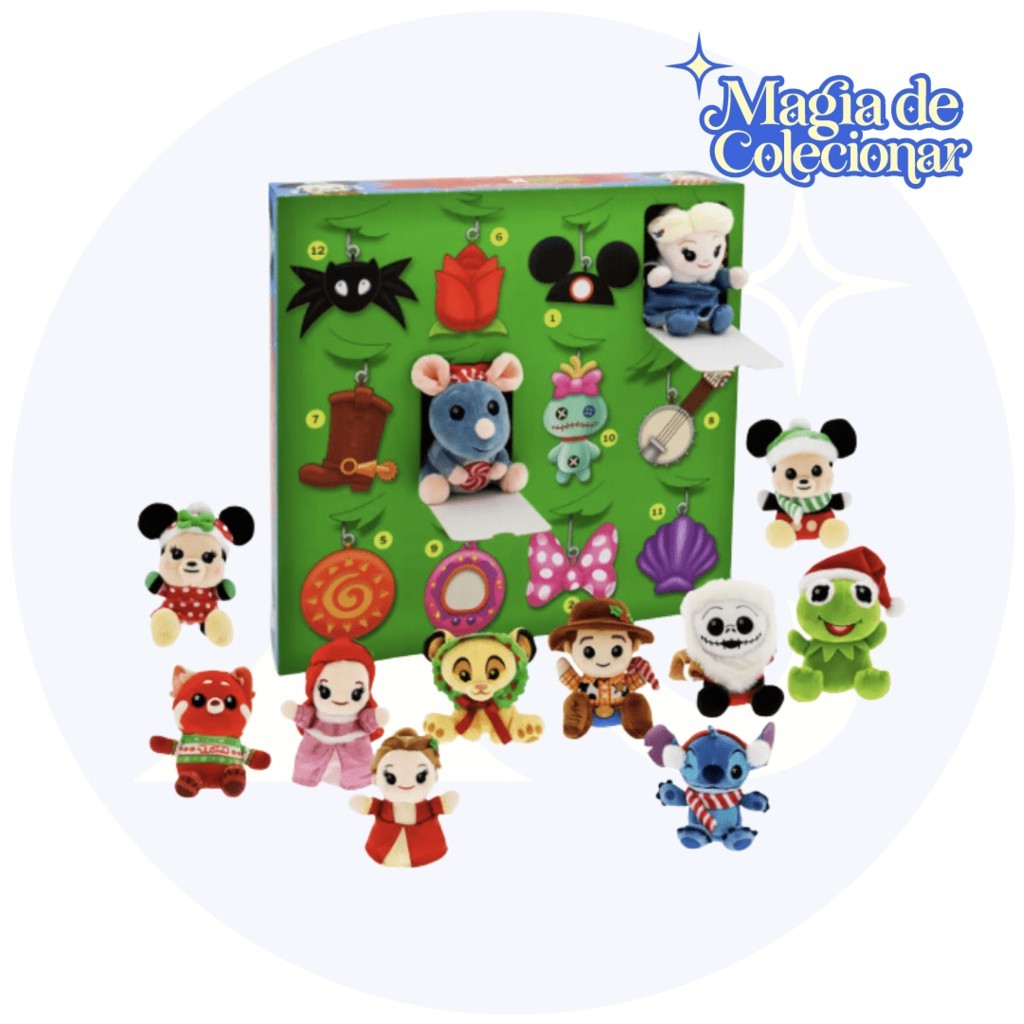 Pelúcias Disney Parks Wishables Plush Holiday Countdown Calendar! Escolha o seu personagem favorito!