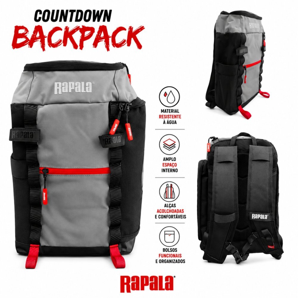 Mochila de Pesca Rapala Countdown | 46x30x13cm