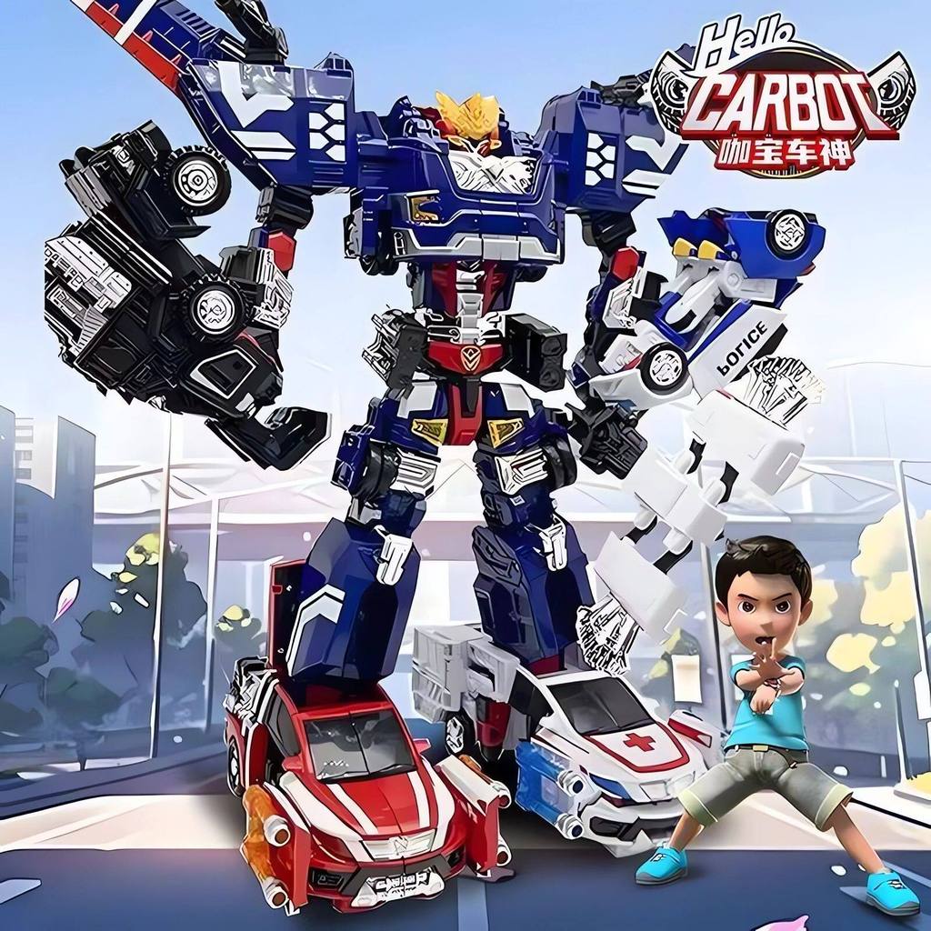 2026 Novo produto Kabao Car God Storm recarregado gigante cinco em um corajoso carro geral robô transformação Kabao King