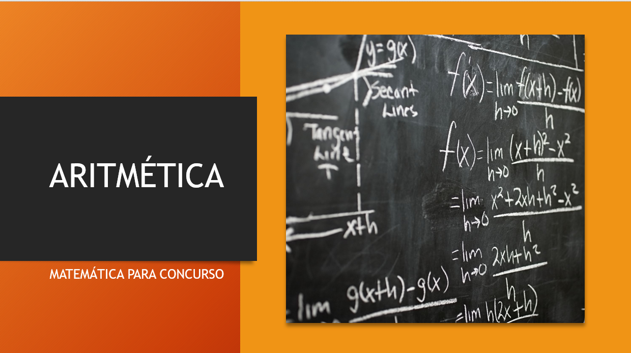 MATEMÁTICA - ARITMÉTICA PARA CONCURSO.