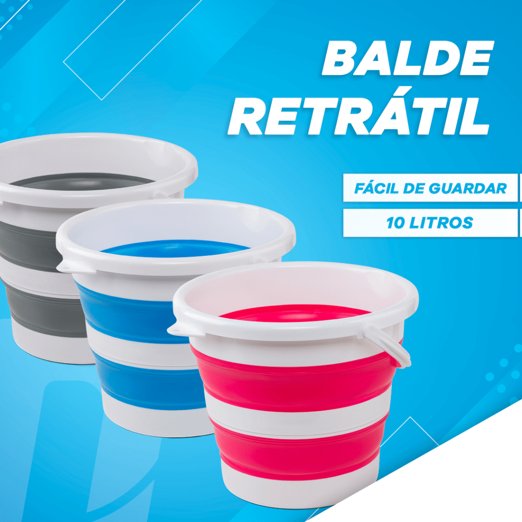 Balde Retratil 10 L Nobre