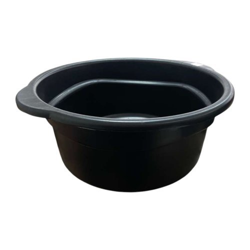 Bacia Plástica Redonda 35 Litros Resistente Multiuso Grande Capacidade Preto